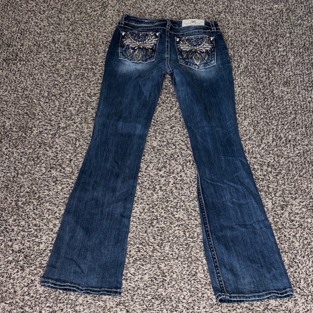 Miss Me Dark Blue Flare Jeans